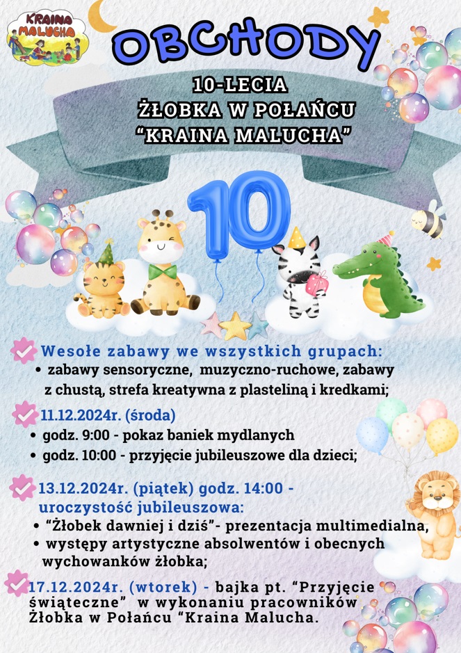 10 lat plakat